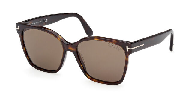 Tom Ford Dark Brown Tortoise Polarized Sunglasses Tom Ford TF1097 Lewis Tortoise Prescription Sunglasses main image 4