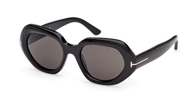 Tom Ford FT1317 APRIL-02 01A Geometric Shiny Black  display picture 2