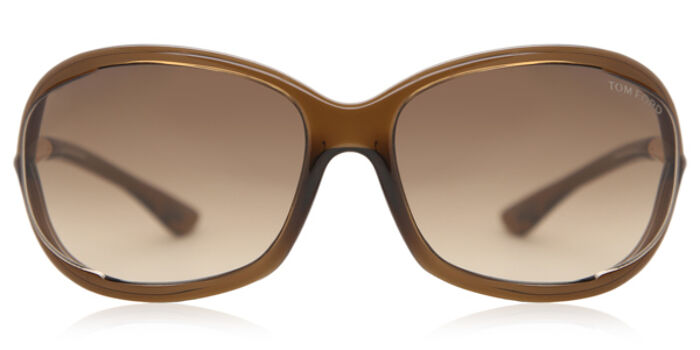 Tom Ford FT1196 BEATRICE 53E Butterfly Striped Dark Brown  display picture 3