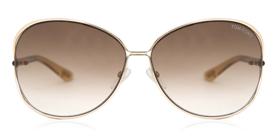 Lentes de Sol Tom Ford FT0158 CLEMENCE 28F Dorado | LentesWorld México