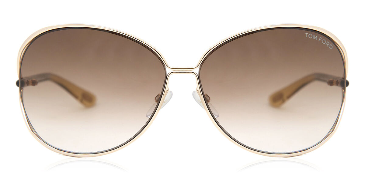 Tom Ford FT0158 CLEMENCE 28F Sunglasses in Gold | SmartBuyGlasses USA