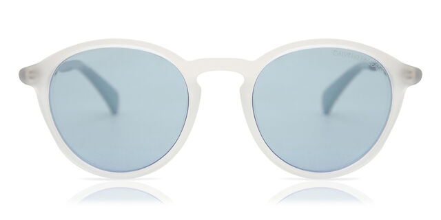 Calvin Klein Jeans CKJ489S 000 Round White Sunglasses  display picture 3