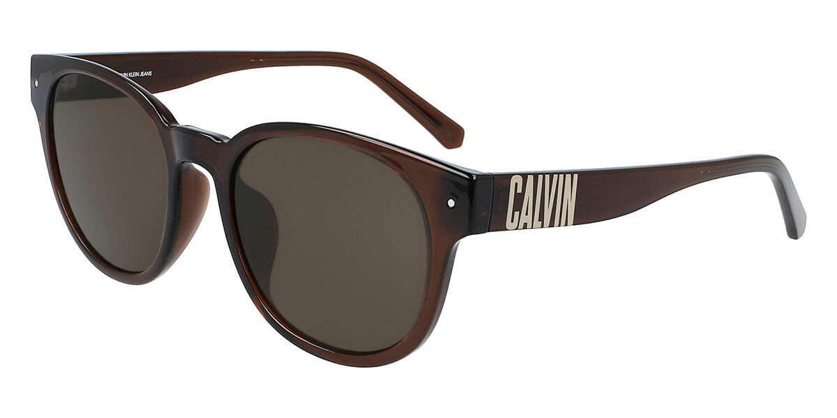 Calvin Klein Jeans CKJ20642SA Asian Fit 210 Men's Sunglasses Brown Size 55