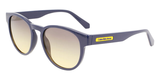 Calvin Klein Jeans Blue and Yellow Sunglasses Calvin Klein Jeans CKJ23605S 400 Square Transparent Blue  main image 2