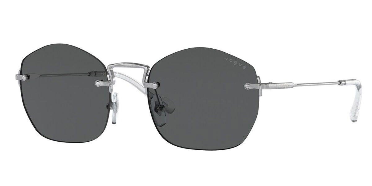 Vogue Eyewear VO4216S 323/87 Sunglasses in Brushed Silver