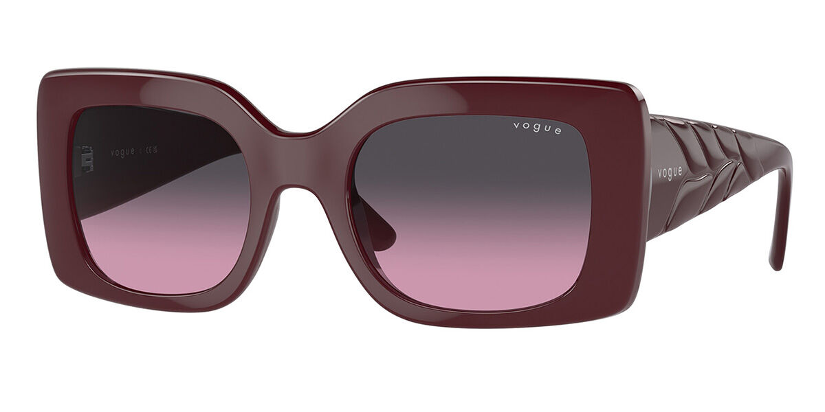 Vogue Brillen VO5481S 304890 52mm Burgunderrote Damen Sonnenbrillen