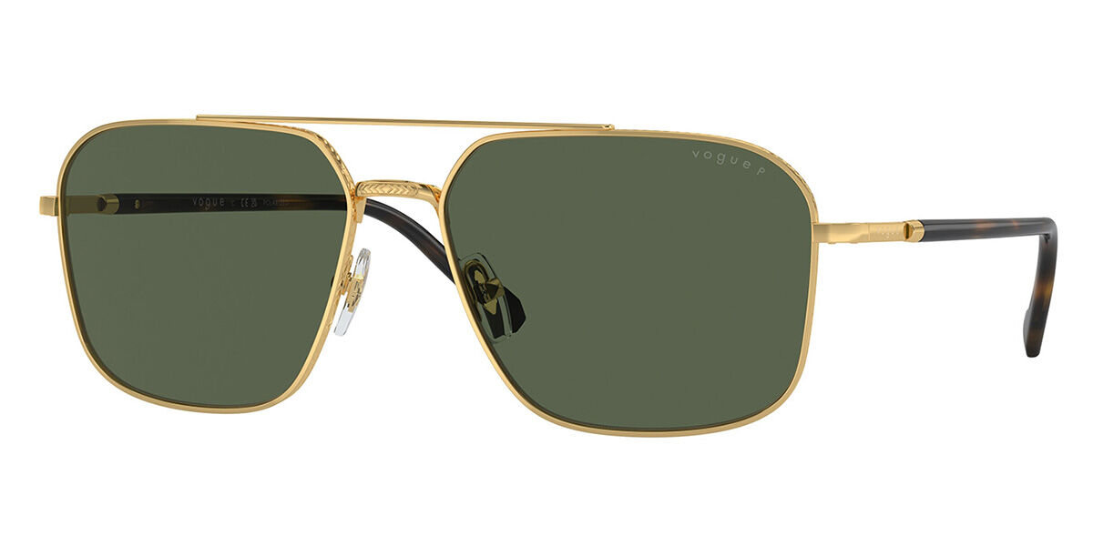 Photos - Sunglasses Vogue Eyewear VO4289S Polarized 280/9A Men's  Gold 