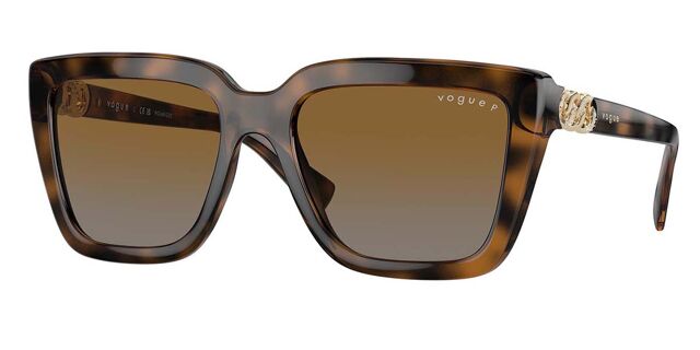 Vogue Eyewear VO5575SB Polarized 2386T5 Square Dark Tortoise  display picture 1