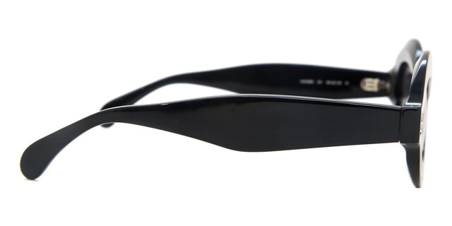 Azzedine Alaia AA0059S 001 Oval Black Sunglasses  display picture 3