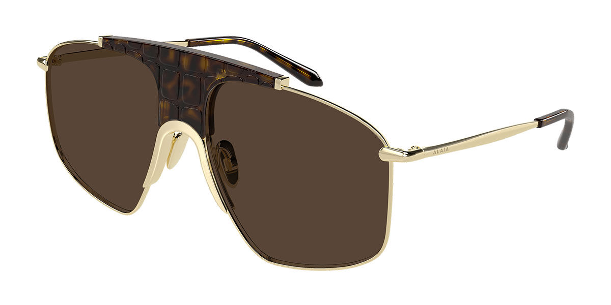 Azzedine Alaia AA0098S 002 Standard Bruna Solglas&ouml;gon Kvinna