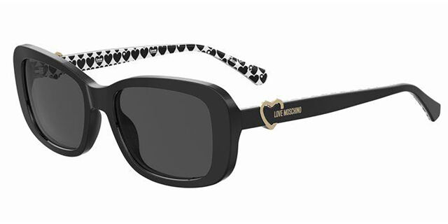 Love Moschino Black Women Sunglasses Love Moschino MOL066/CS Clip-on 807 70 Black | Sunglasses Woman main image 3