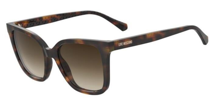 Moschino Love MOL042/S 086/HA Square Tortoise Sunglasses 