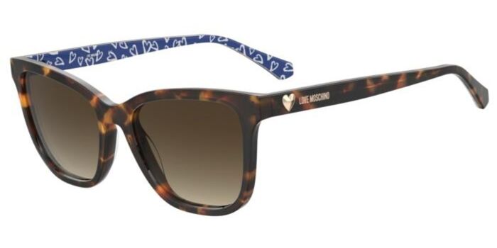 Moschino Love MOL042/S 086/HA Square Tortoise Sunglasses  display picture 2