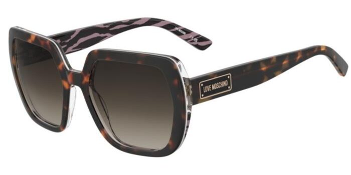 Moschino Love MOL042/S 086/HA Sunlaglasses, New Moschino Love MOL042/S 086/HA Square Tortoise Sunglasses  main image 2
