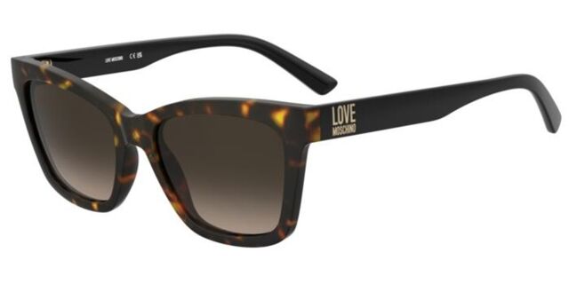 Moschino Love MOL096/S 086/HA Rectangle Dark Tortoise  display picture 1