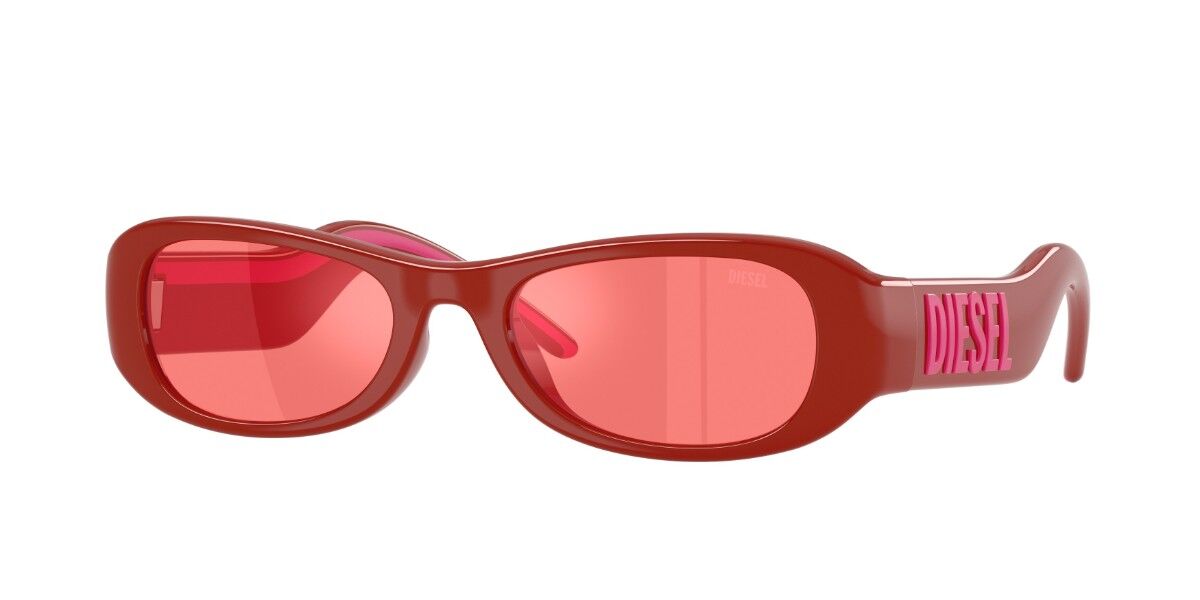 Diesel DL3020U 2054C8 Men's Sunglasses Red Size 52