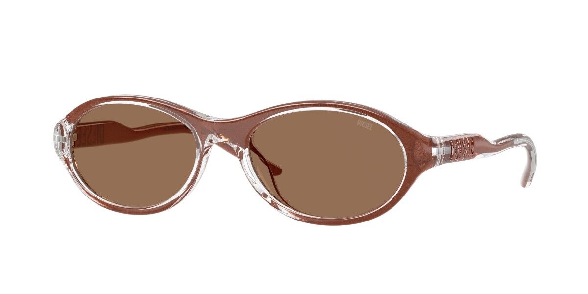 Diesel DL3024U 203375 Men's Sunglasses Brown Size 54