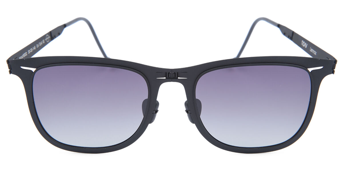8002 Lennox Folding Black Polarized サングラス Matte Black