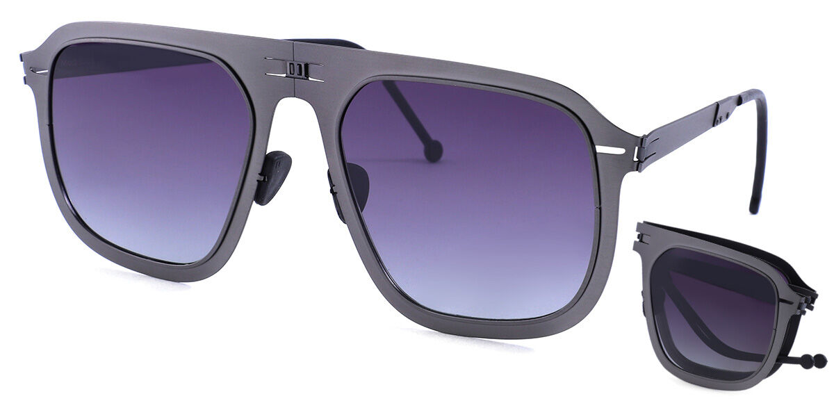 ROAV Galaxy 8003 Virgil Folding Gunmetal Polarized  Brush Gunmetal  Sunglasses | SmartBuyGlasses Hong Kong