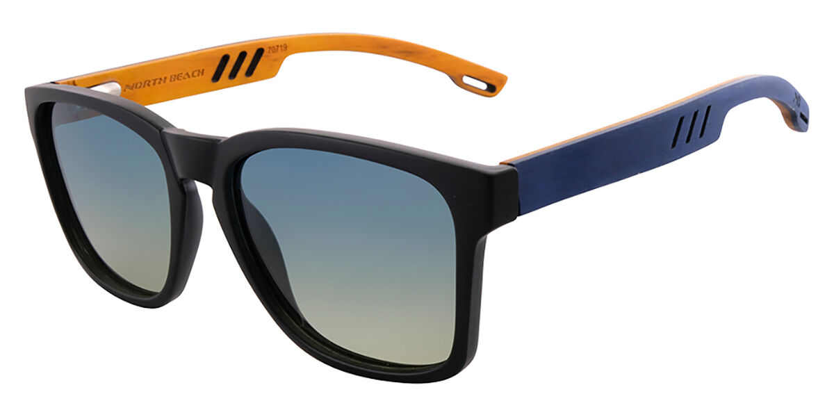 North Beach Dentex Polarized 70719 Sunglasses Matte Black