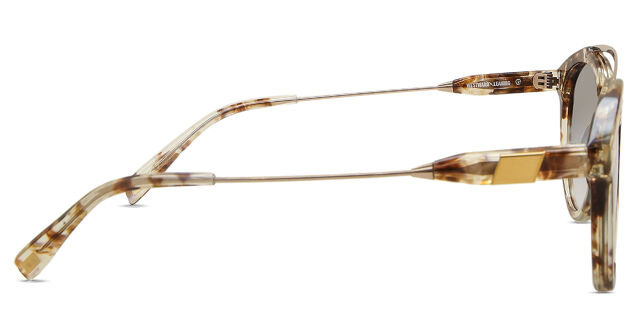 Westward Leaning Double Bridge 05 Pilot Gold Sunglasses  display picture 3