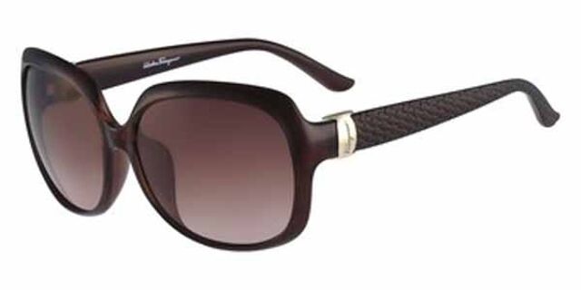 Salvatore Ferragamo Brown Oversized Sunglasses Oversized sunglasses Salvatore Ferragamo Brown in Plastic  main image 4
