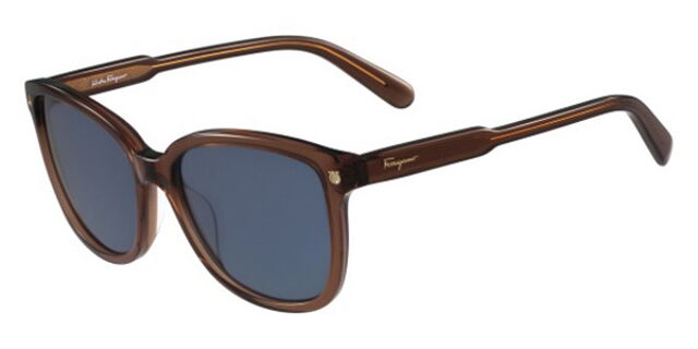 Salvatore Ferragamo SF 815S 210 Square Brown Sunglasses  display picture 3