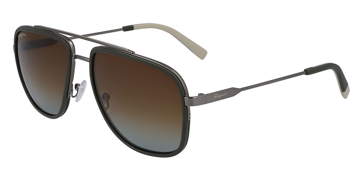 Salvatore Ferragamo SF 203S 054 Occhiali da Sole Grey/Black |  SmartBuyGlasses Italia
