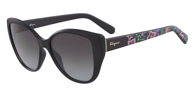 Authentic Salvatore Ferragamo WSunglasses SF 912S Salvatore Ferragamo Sunglasses SF912S 001 Black with Flower  main image 2