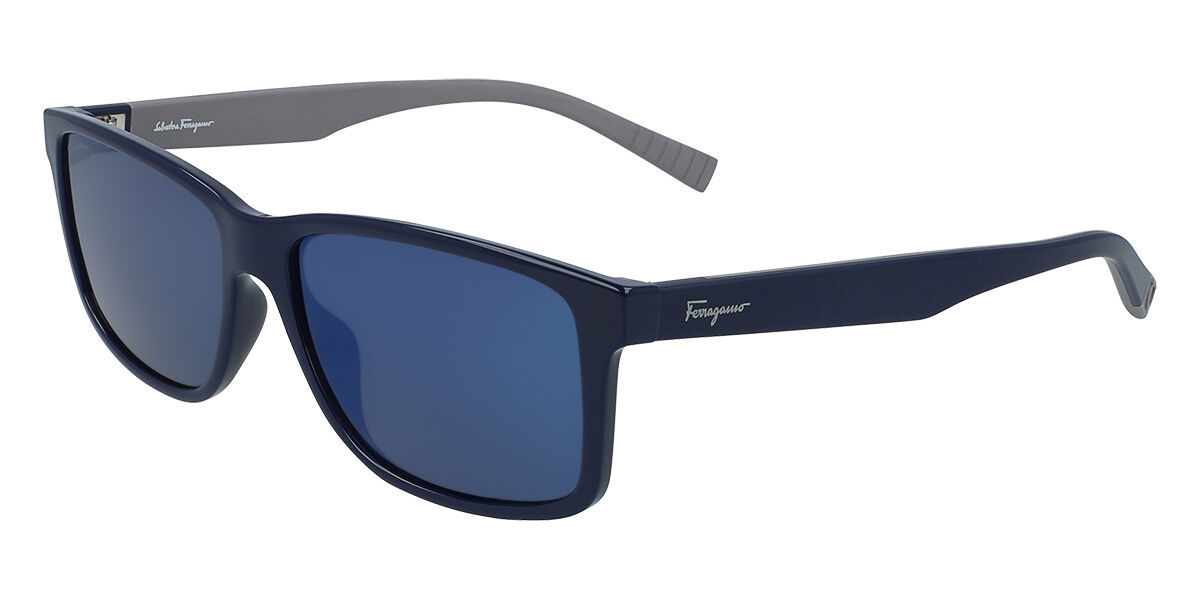 Photos - Sunglasses Salvatore Ferragamo SF 938S 435 Men's  Blue 