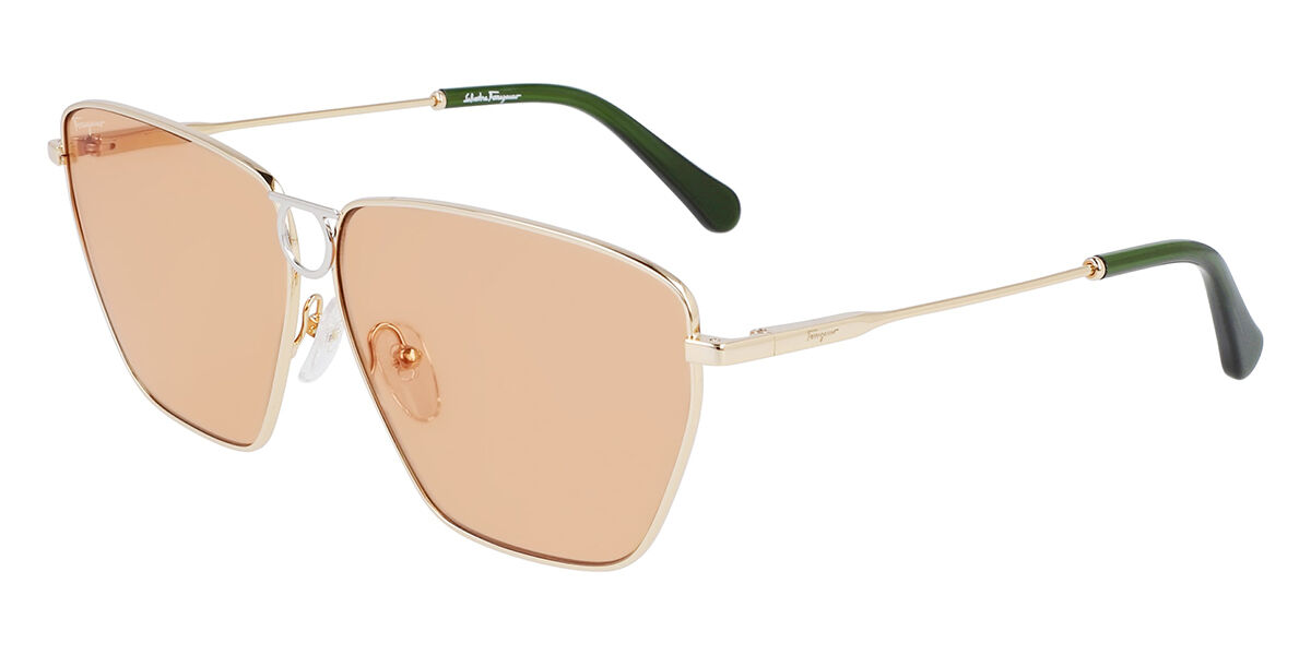 Salvatore Ferragamo SF 240S 789 Women’s Sunglasses Gold Size 63