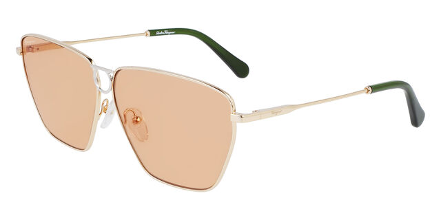 Salvatore Ferragamo SF 240S 789 Pilot Rose Gold Sunglasses  display picture 2
