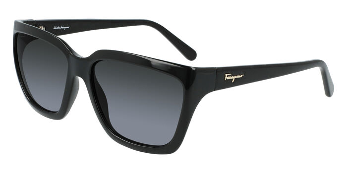 Salvatore Ferragamo SF1072S 001 Square Black Sunglasses  display picture 3