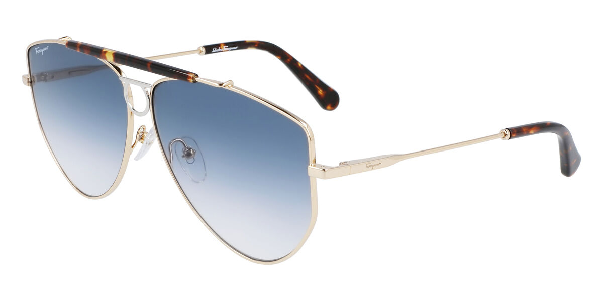 Salvatore Ferragamo SF 241S 790 Sunglasses Gold | VisionDirect Australia