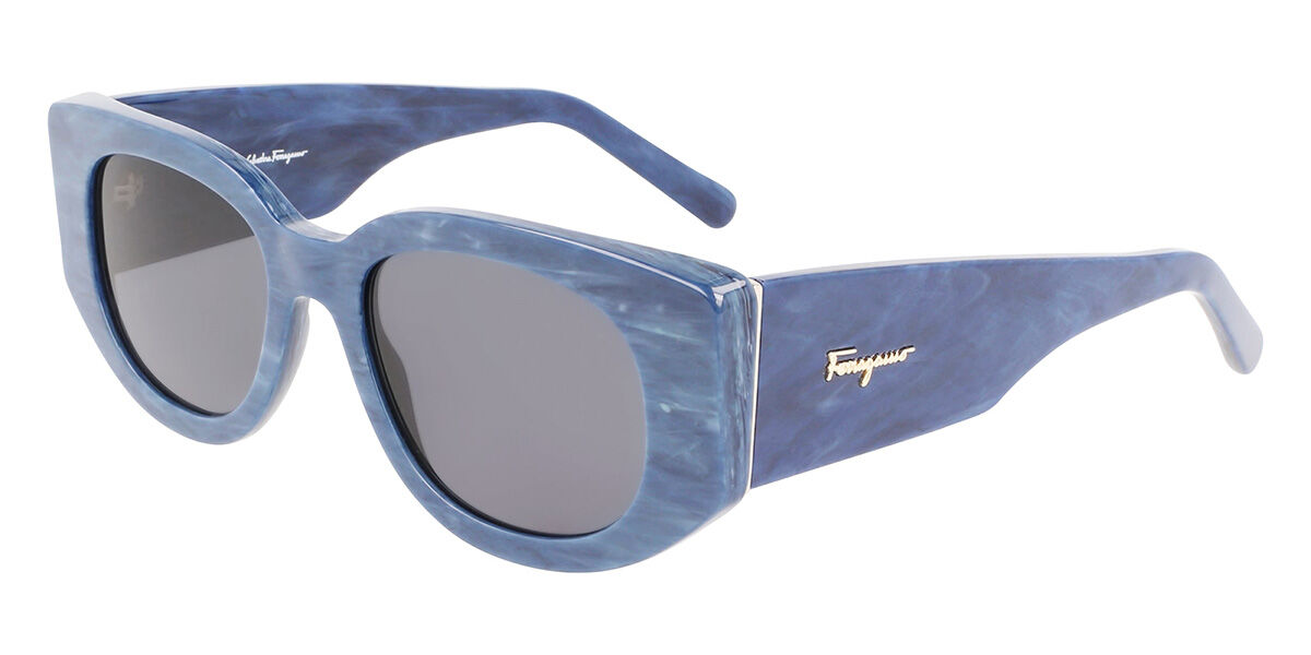 Photos - Sunglasses Salvatore Ferragamo SF 1053S 429 Men's  Blue 