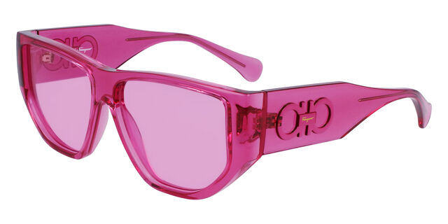 Salvatore Ferragamo SF 1077S 664 Square Transparent Pink  display picture 2