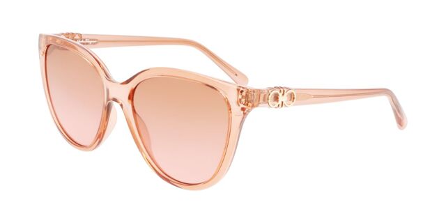 Salvatore Ferragamo SF 1056S 838 Cat Eye Transparent Peach  display picture 3
