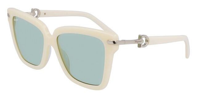 Salvatore Ferragamo SF 1085S 103 Cat Eye Ivory White  display picture 2