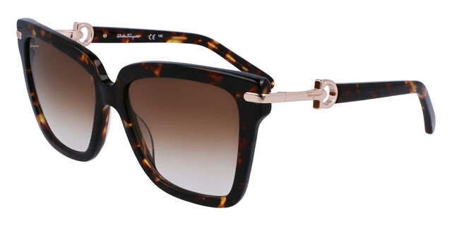 Salvatore Ferragamo SF 1085S 219 Cat Eye Dark Tortoise  display picture 3