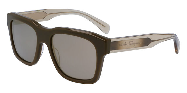 Salvatore Ferragamo SF 1087S 324 Square Dark Khaki Brown  display picture 1
