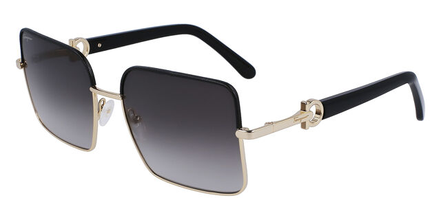 Salvatore Ferragamo SF 302SL 703 Square Gold Black  display picture 1