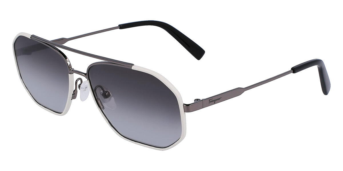 Salvatore Ferragamo SF 303SL 026 Men's Sunglasses White Size 60