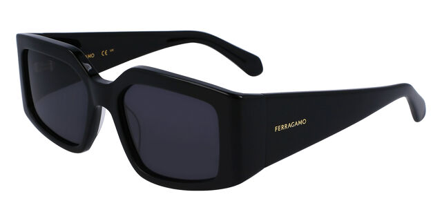 Salvatore Ferragamo Black Geometric Sunglasses Salvatore Ferragamo SF 1070S 001 Geometric Black Sunglasses  main image 4