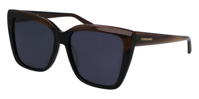 Salvatore Ferragamo Black and Brown Sunglasses - BRAND NEW Salvatore Ferragamo SF 1087S 001 Square Black Sunglasses  main image 4
