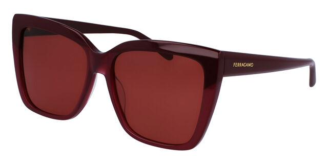 Salvatore Ferragamo SF1102S 606 Cat Eye Burgundy Sunglasses  display picture 3