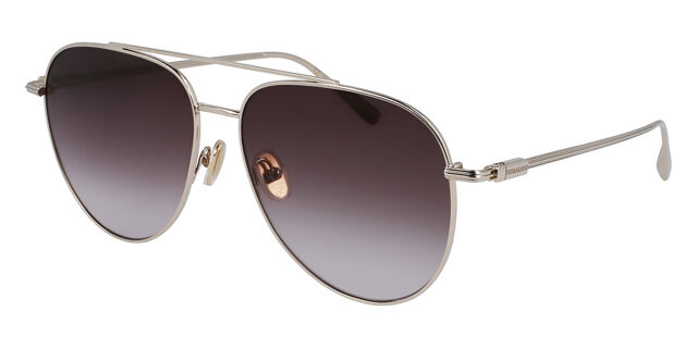Salvatore Ferragamo SF 308S 703 Pilot Light Gold Sunglasses  display picture 1