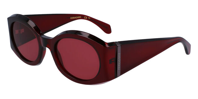 Salvatore Ferragamo SF 2008S 612 Oval Transparent Burgundy  display picture 1