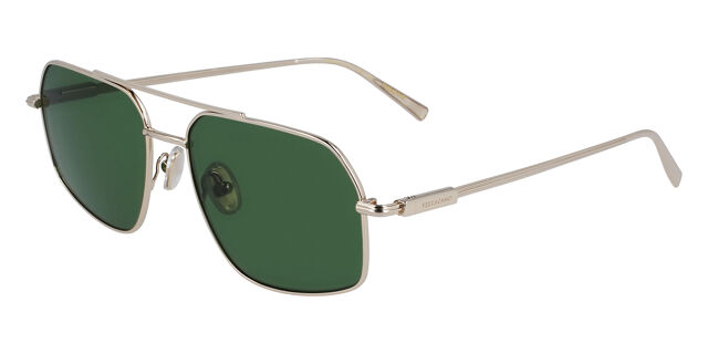 Salvatore Ferragamo SF 313S 746 Pilot Light Gold Sunglasses  display picture 2