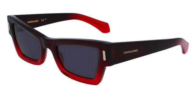 Salvatore Ferragamo Deep Red Cat-Eye Sunglasses Ferragamo Salvatore Ferragamo Red Cat Eye Ladies Sunglasses  main image 4