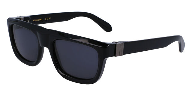 Salvatore Ferragamo SF2009S 001 Rectangle Black Sunglasses  display picture 3